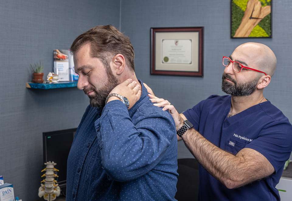 Stem Cell Therapy | Doctor Checking Patients Neck