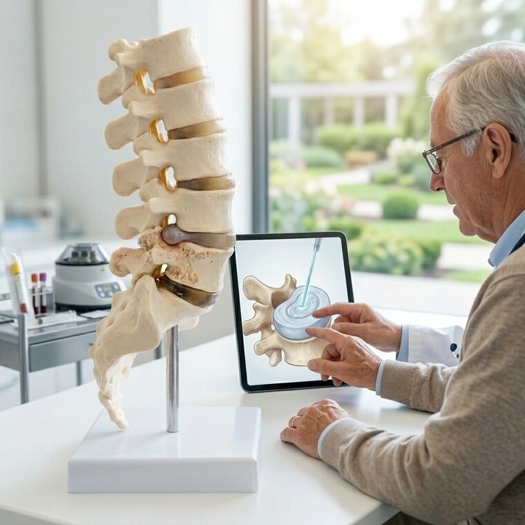 PRP spine arthritis treatment for degenerative disc and back pain